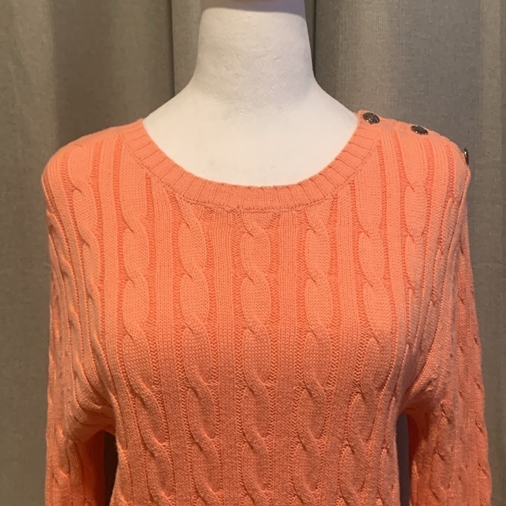 NWOT - Croft & Barrow Crew-neck Cable Cord Sweater Size Medium - Picture 2 of 16